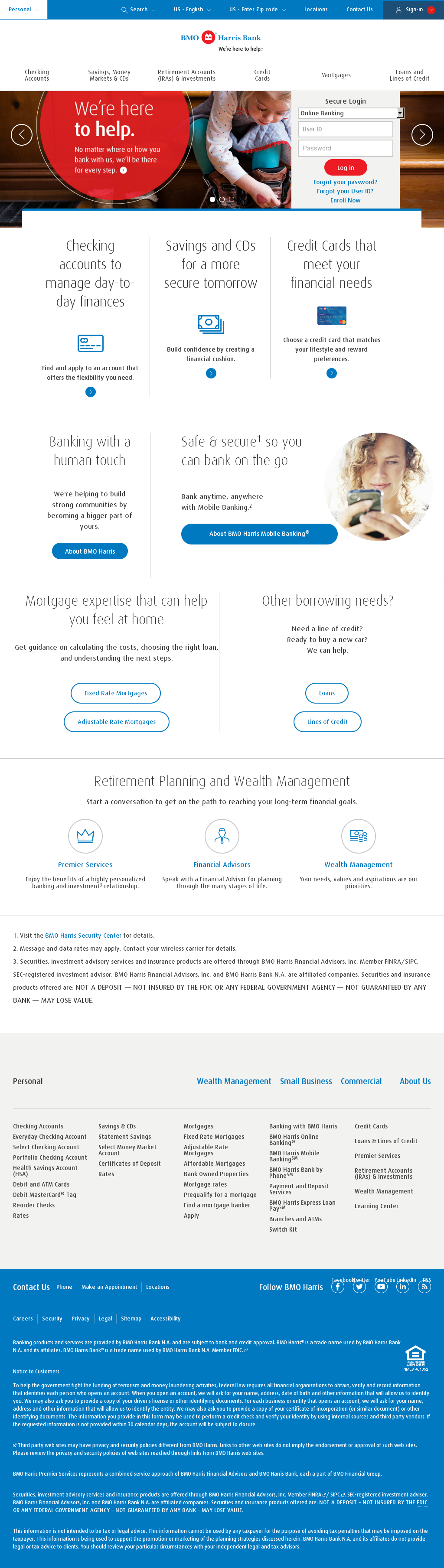 Bmo Harris Bank Competitors, Revenue And Employees - Web Page (1024x3617), Png Download