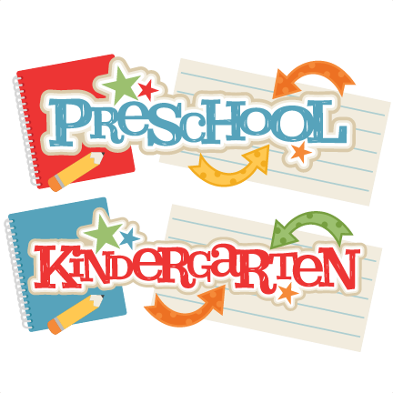Preschool And Kindergarten Titles Svg Scrapbook Cut - Preschool And Kindergarten Clipart (432x432), Png Download