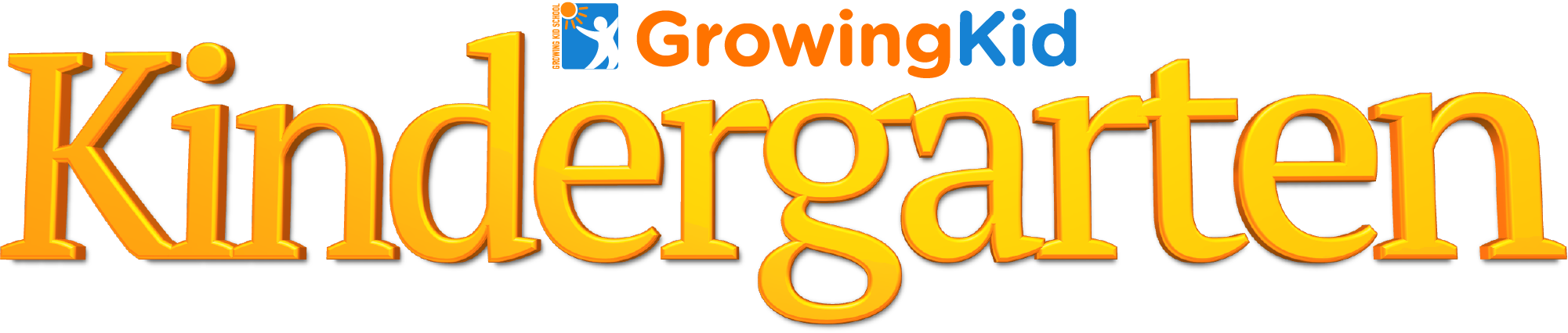 The Learning Program In Growing Kid School Kindergarten - Tan (2001x426), Png Download