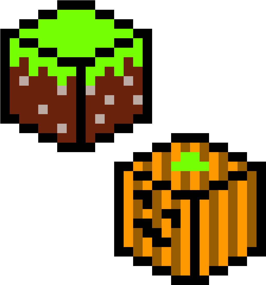 Minecraft Dirt And Pumkin (1184x1184), Png Download