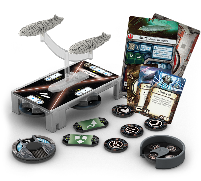 Rebel Transport Expansion - Fantasy Flight Games Star Wars Armada Rebel Transports (700x638), Png Download