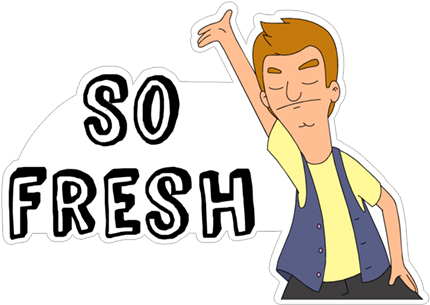 Viber Sticker «bob's Burgers» - Bob Burgers Stickers Png (490x317), Png Download