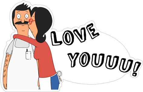 Viber Sticker «bob's Burgers» - Stickers Bob's Burger (490x317), Png Download