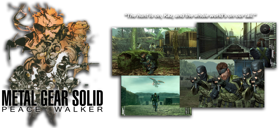 [ Img] - Metal Gear Solid: Peace Walker Playstation Portable (1000x440), Png Download