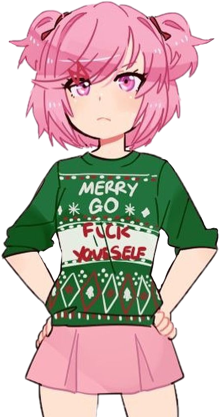 Report Abuse - Merry Go Fuck Yourself Doki Doki (683x859), Png Download