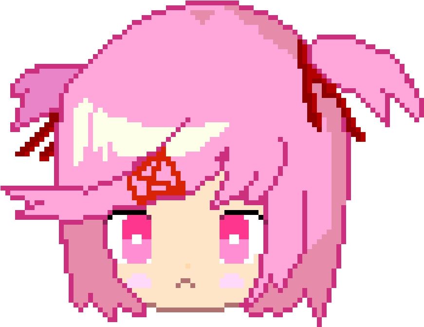 Natsuki > - < - Natsuki Pixel Art (920x790), Png Download