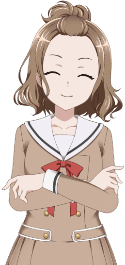 Natsuki Umino - School Uniform - Costume - Bandori - Cartoon (600x600), Png Download