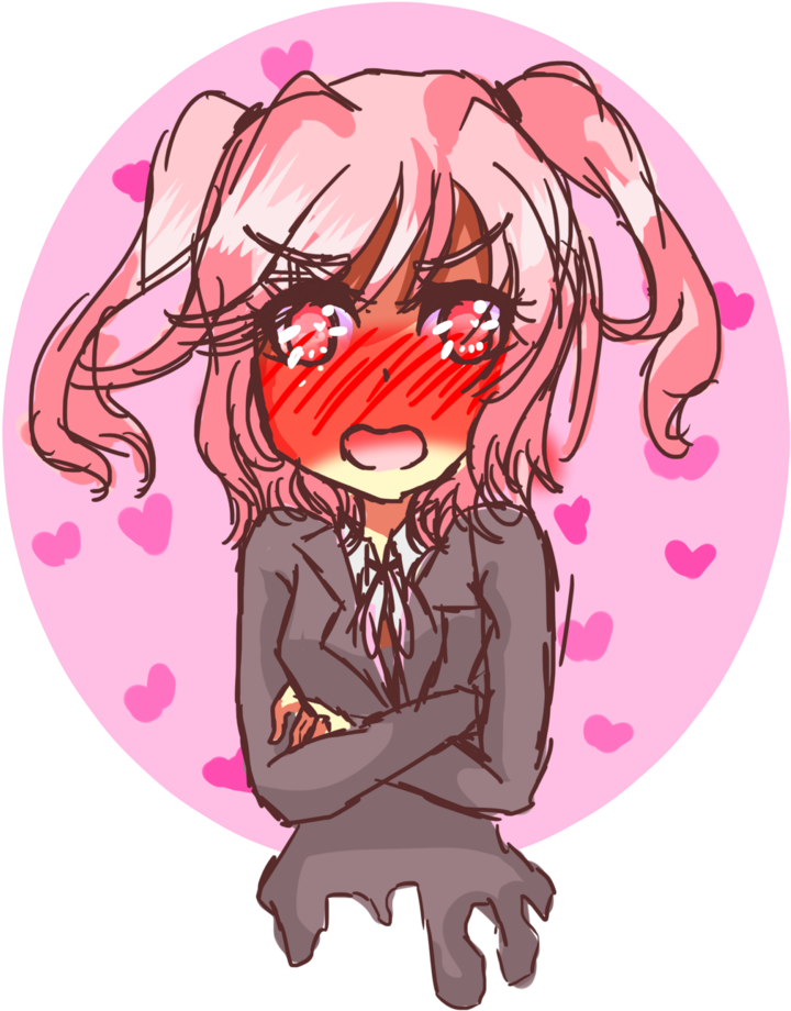 Ddlc- Natsuki By Rikonico - Child (856x934), Png Download