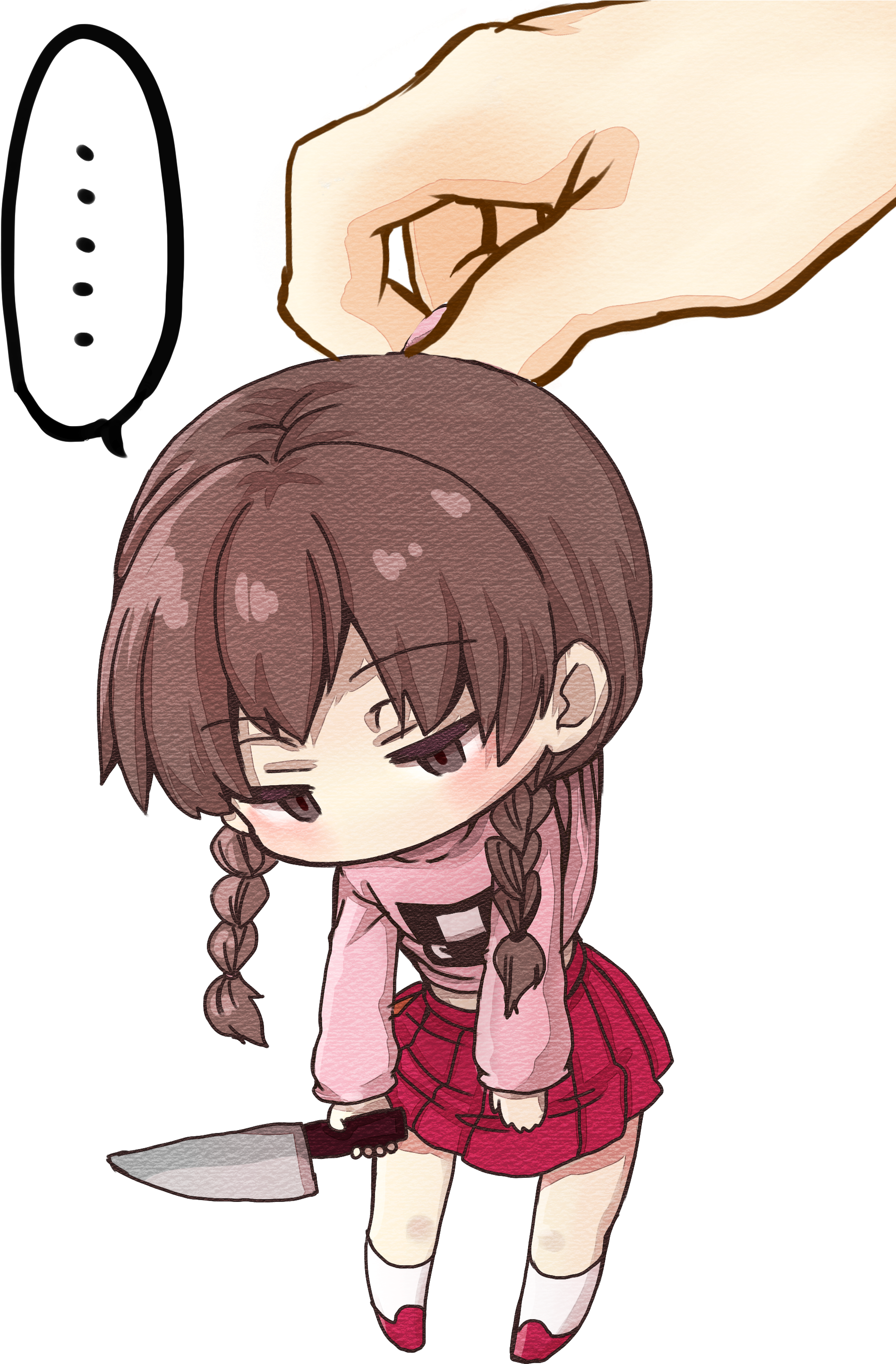 Resized To 42% Of Original - Yume Nikki Madotsuki Chibi (1993x3015), Png Download