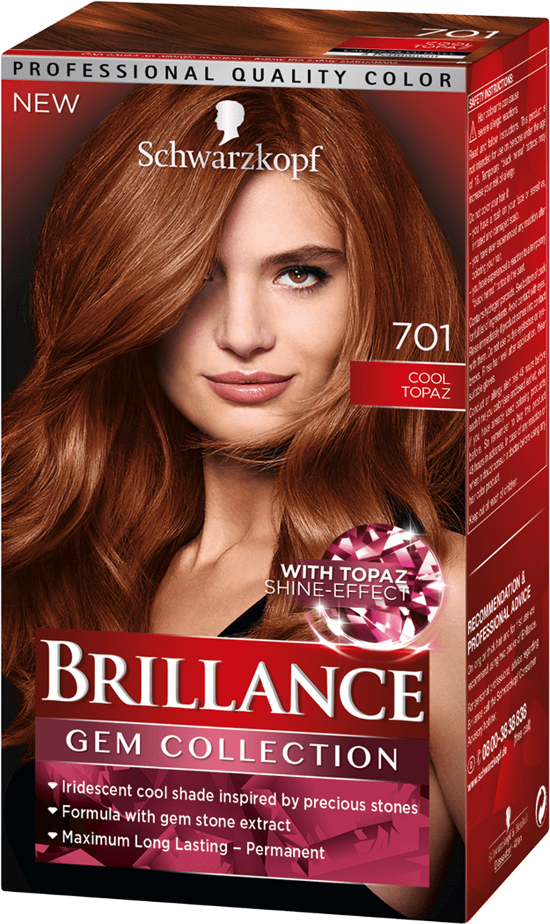 Brillance Com Gem Collection 701 Cool Topaz - Schwarzkopf Brilliance 01 Fiery Topaz (970x1400), Png Download
