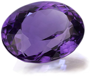 Different Colors Of Gemstones - Womens Amethyst ; Diamond Ring White Gold Plated Sterling (400x343), Png Download