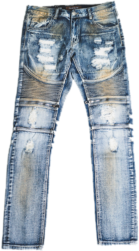 Pete Biker Denim - Library (345x600), Png Download