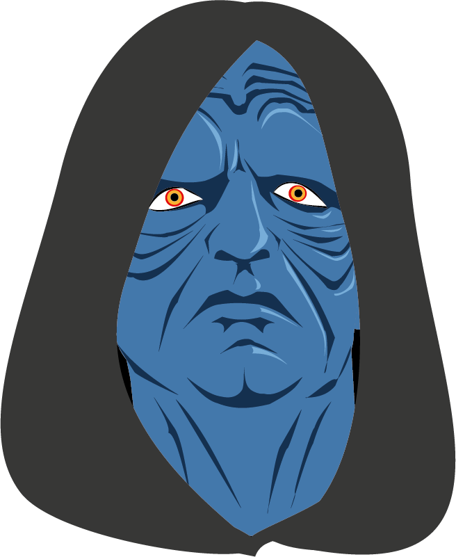 Emperor - Emperor Palpatine Head Transparent (656x801), Png Download