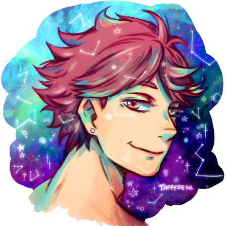 Oikawa The Star Catcher~ Haikyuu Star Children Au With - Instagram (500x448), Png Download