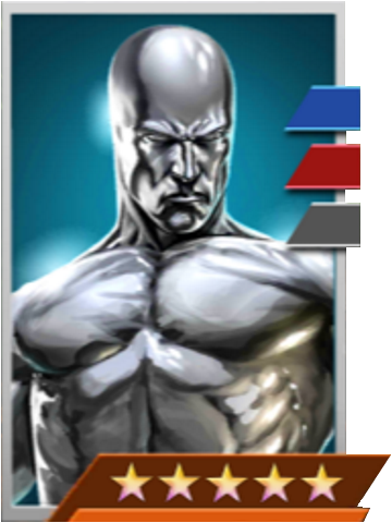 Enemy Silver Surfer - Death Battle Green Lantern Vs Quasar (360x480), Png Download