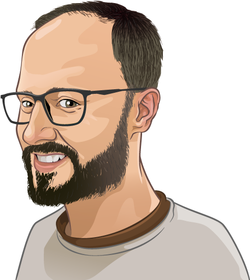 Edwin Toonen Picture Of Edwin Toonen - Cartoon Side Way Beards (504x568), Png Download