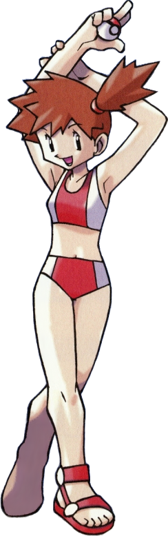 Pokemon Human Designs - Pokemon Misty Gen 1 (244x778), Png Download