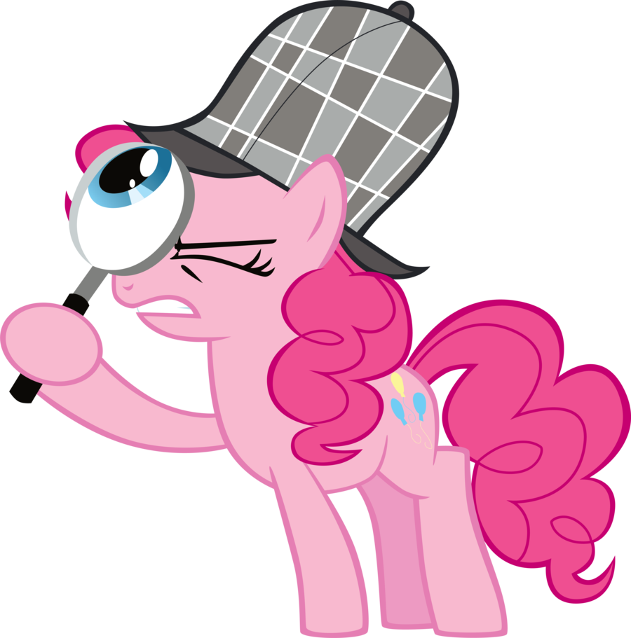 Detective Pinkie Pie By Pdpie-d4vca9c - My Little Pony Detective (900x911), Png Download