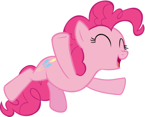 Pinkie Pie Vector My Little Pony Friends Wait - My Little Pony Pinkie Vector (500x405), Png Download