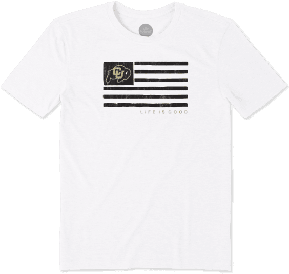 Men's Colorado Buffaloes Team Flag Cool Tee - Villanova Life Is Good (570x570), Png Download