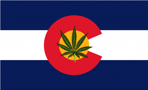 Mafco Colorado Flag Marijuana 3x5 Foot Cronic Weed (500x500), Png Download
