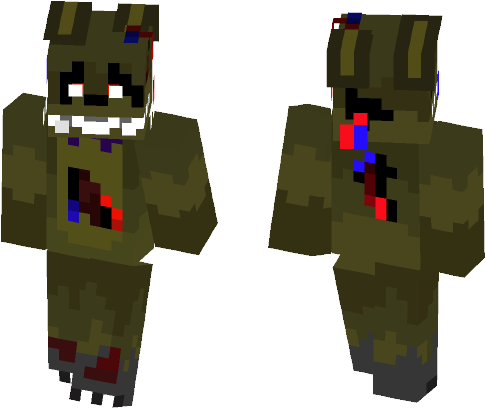 Springtrap Fnaf - Lil Uzi Vert Minecraft Skin (584x497), Png Download