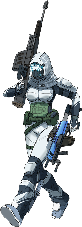 Post - Titanfall Imc Sniper Pilot (645x911), Png Download