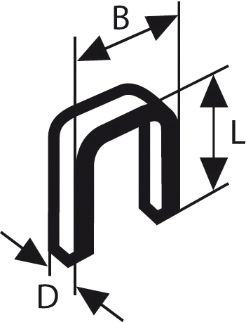 Narrow Crown Staples - Staple Type 55 (351x458), Png Download