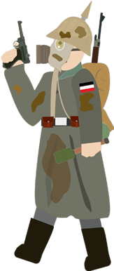 Ww1 Soldier Png - German Soldier Ww1 Png (298x420), Png Download