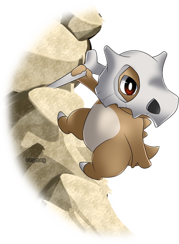 View Cubone , - Cartoon (624x850), Png Download