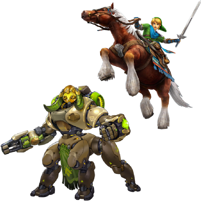 Epona & Link - 2018 Overwatch Wall Calendar By Inc Browntrout Publishers (870x831), Png Download