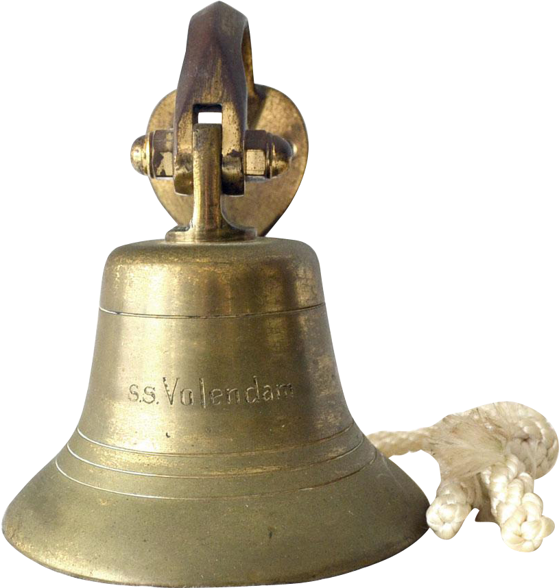 Nautical Ship Bell Ss Volendam - Ss Volendam (857x857), Png Download