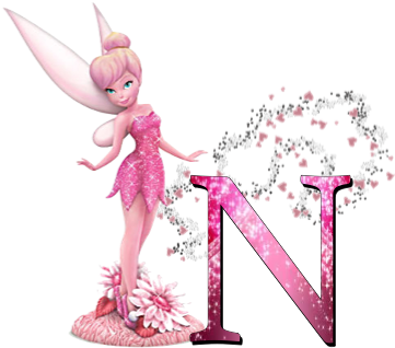 Alphabet, Free Alphabet, Clipart, Tinker Bell, A-z, - Disney Tinker Bell's Tink Pink Figurine Collection (540x380), Png Download
