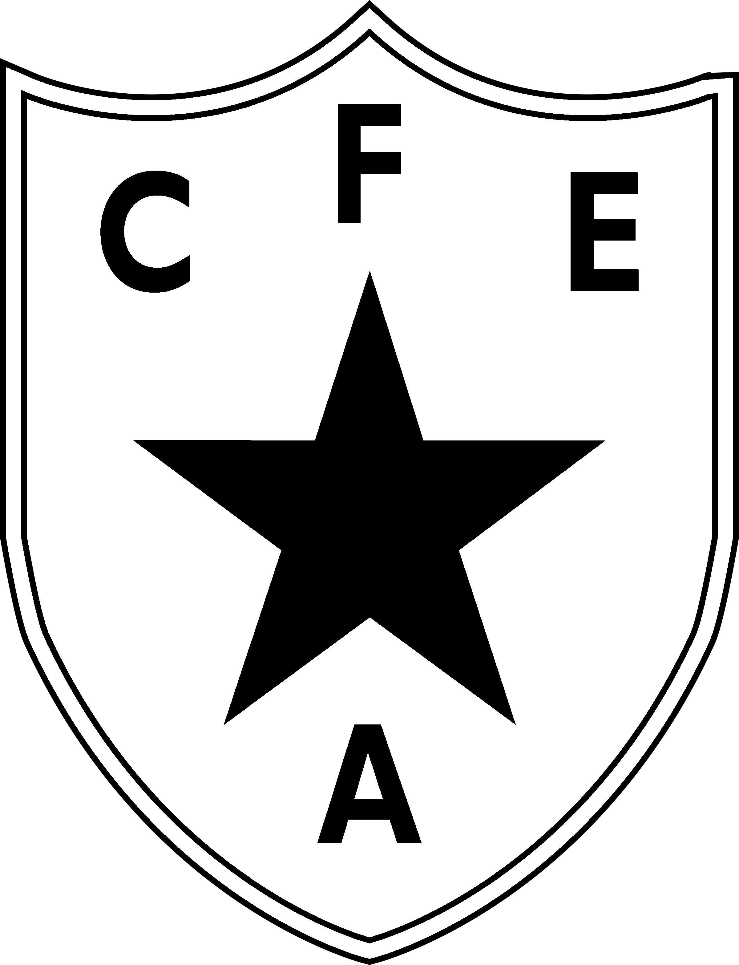 Estrela Logo Black And White - Bandera Independentista (2400x3133), Png Download