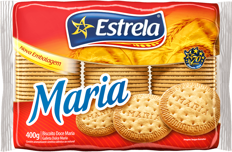 Biscoito Maizena Estrela 400g (1000x1000), Png Download