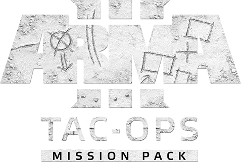 En El Paquete De Misiones Arma 3 Tac-ops, Tienes La - Arma 3 Tac Ops Mission Pack Logo (477x321), Png Download