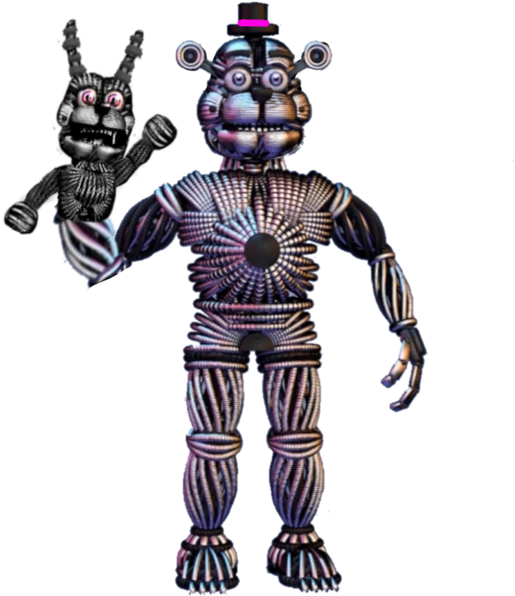 Freetoedit Funtime Freddy Endoskeleton - Fnaf Bon Bon Endoskeleton (895x893), Png Download