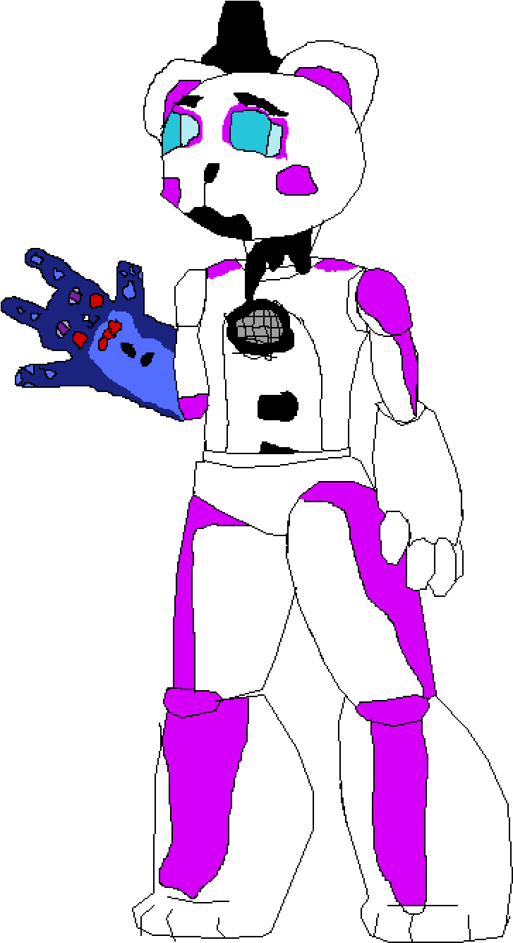 Funtime Freddy And Bon-bon - Cartoon (1400x1400), Png Download