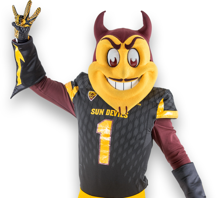 Asu Mascot - Sparky Asu (715x650), Png Download