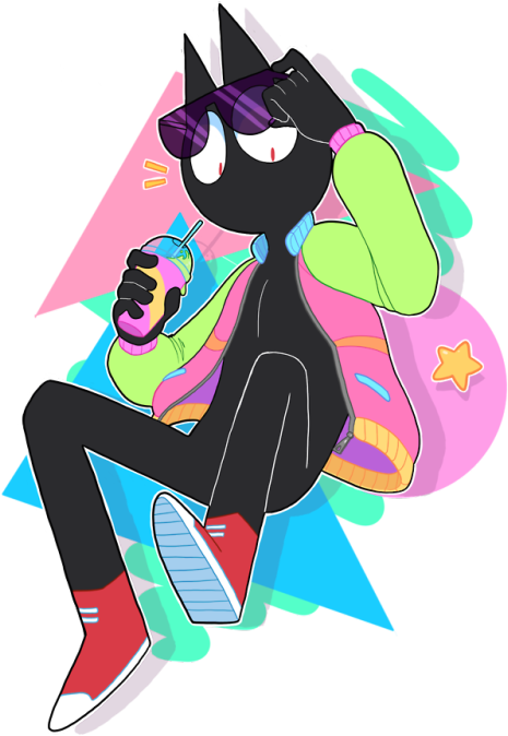 Baby Lets Kick It Old School 😎 - Pj Retrodile (500x702), Png Download