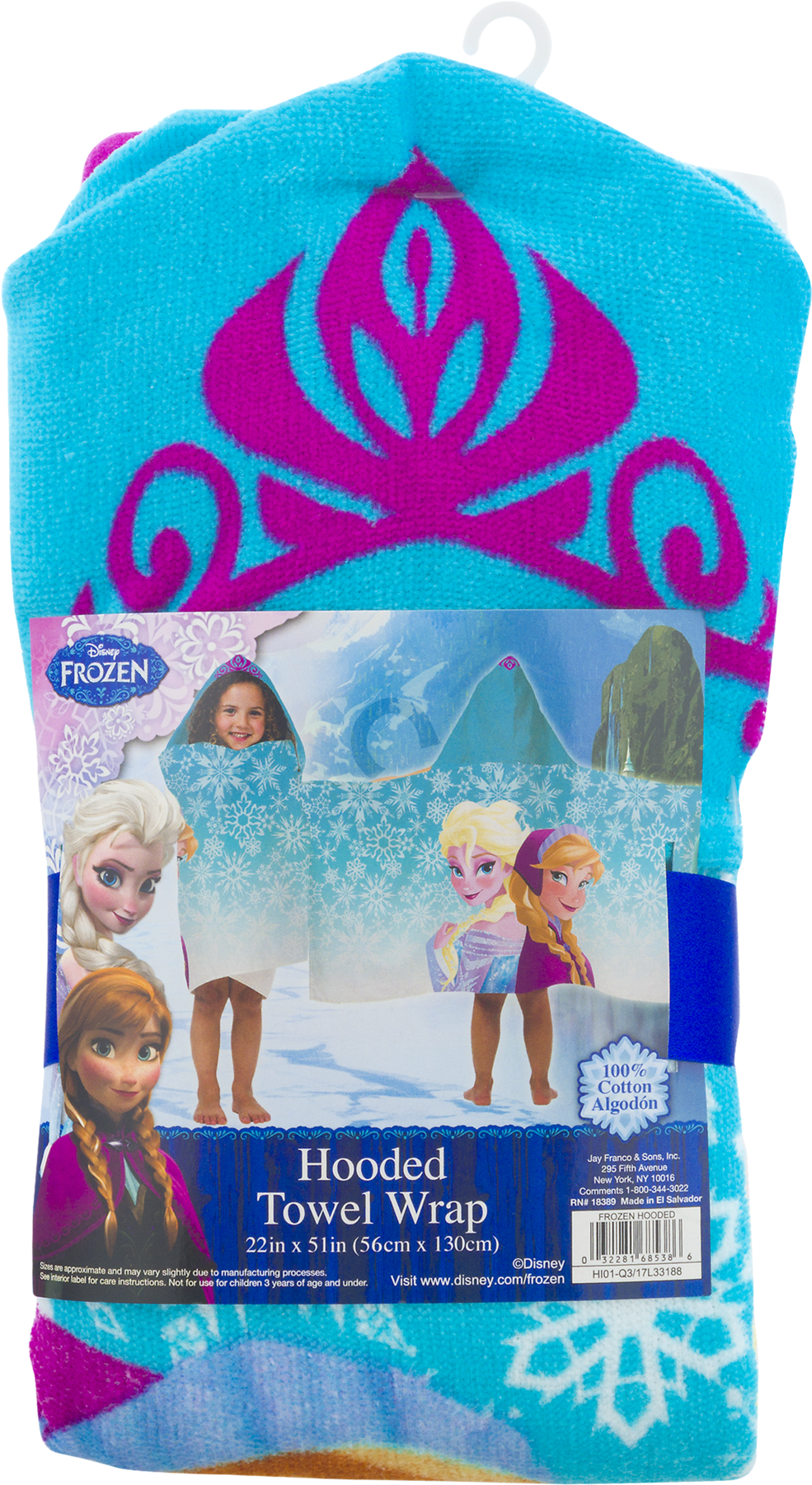 Disney Frozen Hooded Towel Wrap / Cape - Elsa (1800x1800), Png Download