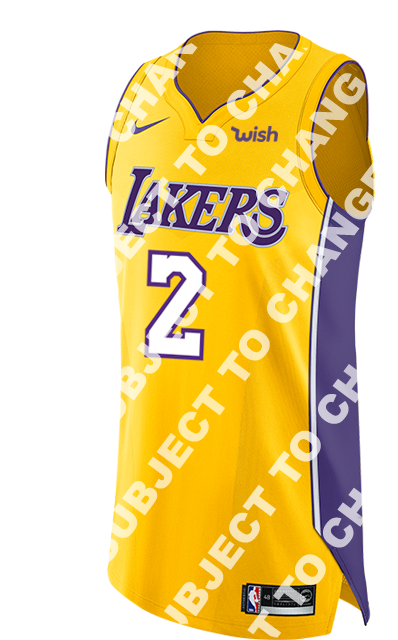 Los Angeles Lakers Lonzo Ball 2018-19 Icon Edition - New Laker Jerseys 2018 19 (500x667), Png Download