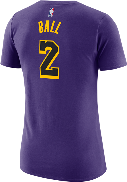 Los Angeles Lakers City Edition Women's Lonzo Ball - Lonzo Ball (500x667), Png Download