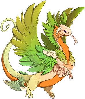 7200712 350 - Feathery Flight Rising Dragons (350x350), Png Download