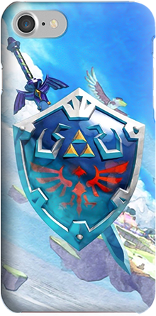 Funda Para Celular Zelda Watercolor - Escudo Zelda Breath Of The Wild (479x483), Png Download