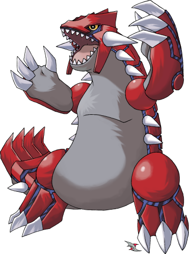 Groudon Transparent Pokemon Emerald Jpg Black And White - Groudon Png (371x498), Png Download