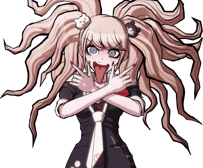 Trigger Happy Havoc, Anime Life, Games, Manga, Sprites, - Danganronpa Junko Enoshima Crazy (679x560), Png Download