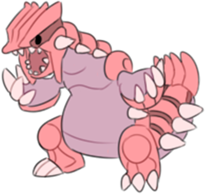 Doodle Groudon (420x420), Png Download