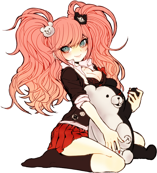Tags - - Dangan Ronpa Junko Chibi (718x827), Png Download