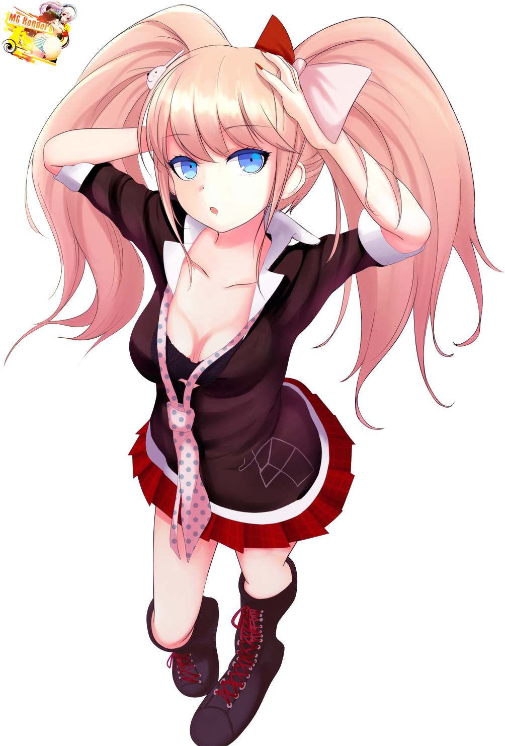 Junko Enoshima Danganronpa Cosplay By - Danganronpa Enoshima Junko Render (1004x1482), Png Download